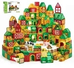 Olvy Magnetische Bausteine Montessori Spielzeug 80 pcs -Magnetic Tiles Kinder
