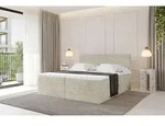 ALTDECOR Boxspringbett - TOLO-v1 160x200 Cord - Creme - Komplett-Set mit