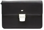 Handtasche GOLF Herren Handgelenktasche schwarz Uni - Leder - Schwarz