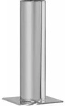 vidaXL Kamin Kopf Erweiterung Silber 24 x 24 x 50 cm Edelstahl - Silber