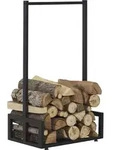 Kaminholzregal &rsquo;Thisted&rsquo; 50 x 35 x 95 cm Schwarz - Schwarz