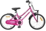 vidaXL Kinderfahrrad 18 Zoll f&uuml;r 5-7 Jahre alt Rosa und Schwarz - Rosa