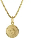 trendor 41201 Kinder-Anh&auml;nger Gold 333 Schutzengel mit vergoldeter...