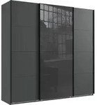 Schwebet&uuml;renschrank Kleiderschrank B225 cm extra H236 cm 3-trg. Grafit, 1x...