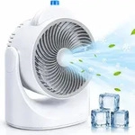 Mini Luftk&uuml;hler Tischventilator mit K&uuml;hlelement &ndash; USB Ventilator mit 3...