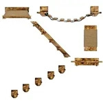 Kletterwand Katzen Wandliege Katzenliege Bett Katzenregal Wandmontage Geflammt...