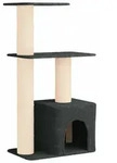 vidaXL Katzennbaum mit Sisal-Kratzs&auml;ulen Dunkelgrau 133 cm - Dunkelgrau