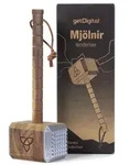 Mj&ouml;lnir Fleischhammer aus Akazienholz und Aluminium, keltisches Runen Symbol,