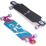muuwmi Longboard Compact Space, LED- Leuchtrollen, ABEC 7, Deck 83x22 cm, 5,5 Zoll