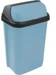 keeeper Abfallbeh&auml;lter mit Rolldeckel 10 l, 25,5 x 19 x 39 cm, Rasmus, Blau (Nordic
