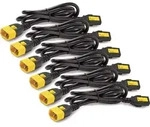 APC Netzkabel-Set (6 St&uuml;ck), verriegelbar, C13 bis C14, 0,6 m, rot, 0,6 m, IEC C14,