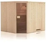 FinnTherm Innensauna Saunakabine Corner 2 Sitzb&auml;nke Wandst&auml;rke 40 mm -