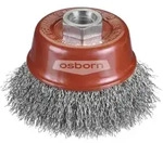 Osborn Topfb&uuml;rste gewellt (75 mm, Stahlbesatz, M14 Gewinde, 25 mm Besatzl&auml;nge)