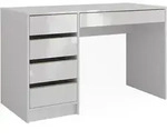 Schreibtisch Vicco Sherry Wei&szlig; Hochglanz 55 x 120 cm mit Schubladen, Model...