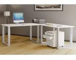 VCM VCM Holz Schreibtisch | Eckschreibtisch schlicht | 160x160 | L Form links...