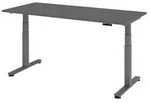 b&uuml;m&ouml; Schreibtisch elektrisch XDSM - Nachbildung: Graphit, Gestell: Graphit,