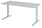b&uuml;m&ouml; Schreibtisch Serie-XB - Gestell: Silber, Gr&ouml;&szlig;e: 160 x 80 cm,...