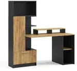 Schreibtisch Vicco Tomy Anthrazit/Goldkraft Eiche 150 x 59 cm 4er Set, Model...