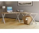 VCM VCM Holz Schreibtisch | Eckschreibtisch schlicht | 190x190 | L Form links...
