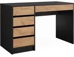 Schreibtisch Vicco Sherry Anthrazit/Goldkraft Eiche 55 x 120 cm mit Schubladen,...