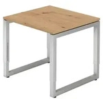b&uuml;m&ouml; Schreibtisch Serie-R - Gestell: Silber, Nachbildung: Asteiche, Gr&ouml;&szlig;e: ...