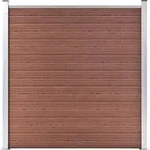 vidaXL Gartenzaun WPC 1564x186 cm Braun - Braun