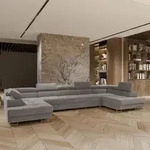 Masseno Ecksofa ISOLANO mit Schlaffunktion U-Form, Sofa mit Bettkasten,
