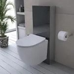 Primaster Vorwandelement Wand-WC inkl. Sp&uuml;lkasten 100 x 38 cm schwarz