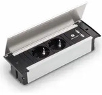 KAPSA-USB 2-fach Steckdosenelement mit Doppel USB-Charger zum Einbau in die