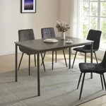 Esstisch &rsquo;Lindesberg&rsquo; f&uuml;r 4 Personen 120 x 70 cm Stahlbeine Grau - Grau