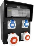 Baustromverteiler Vollgummi HD-S/FI IP67 32A/5P 16A/5P 2x230V Doktorvolt&reg; 9559