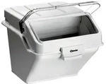 Bartscher 500387, Aufbewahrungsbox, Transparent, Wei&szlig;, Rechteckig, Polycarbonat