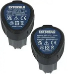 EXTENSILO 2x Akku kompatibel mit Ryobi R12DD-L13S, RCD12011L, RCD12012L,...