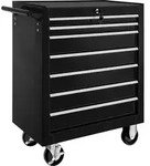 tectake&reg; Werkzeugwagen Rollen &Oslash; 100 mm - Schwarz