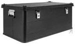 Aluminium Box mit Deckel Schwarz Alu Kiste Box Alukiste 140 Liter Transportbox