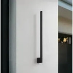 Lindby LED-Wandleuchte Neano, 80cm, schwarz, Metall, IP54 - Schwarz