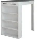 Bartisch Vicco Repose Wei&szlig;/Anthrazit 67 x 100 cm, Model 55344 -...