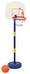 vidaXL Basketballkorb mit St&auml;nder, Ball & Pumpe Verstellbar 90/121 cm -