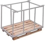 VARIOfit Palettenaufsatz Typ 75 aus verzinktem Stahl 1200x800mm Ma&szlig;e, 955mm H&ouml;he