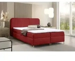 Boxspringbett Schlafzimmerbett ALIZE 140x200cm Stoff Fresh Rot - Rot