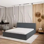 Masseno Polsterbett CELORA 180x200 cm, Polsterbett mit Bettk&auml;sten -Grau, POSO...