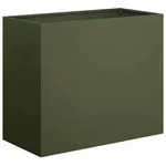 vidaXL Garten-Pflanzgef&auml;&szlig; Olivgr&uuml;n 60 x 30 x 40 cm Kaltgewalzter Stahl -...