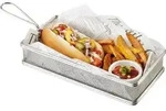 APS 40611 Servier-Frittierkorb SNACKHOLDER, Edelstahl, 26 x 13 cm, H&ouml;he 5 cm -