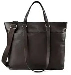 Jost Lysa Business Shopper Leder 36 cm Laptopfach - Dunkelbraun