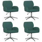 vidaXL B&uuml;rost&uuml;hle 4 Stk. 54 x 58 x 90 cm Dunkelgr&uuml;n Stoff - Gr&uuml;n