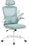 WOLTU B&uuml;rostuhl ergonomisch, Schreibtischstuhl Netzstoff, h&ouml;henverstellbar : Blau