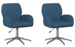 vidaXL B&uuml;rost&uuml;hle 2 Stk. 54 x 58 x 90 cm Blau Stoff - Blau