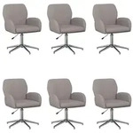 vidaXL B&uuml;rost&uuml;hle 6 stk. Stoff 54 x 58 x 90 cm Taupe - Taupe