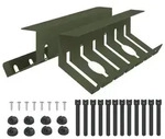 vidaXL Unter dem Schreibtisch Kabelmanagement Tray 2 Stk. Olivgr&uuml;n - Gr&uuml;n