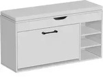 Schuhbank Vicco Solino Wei&szlig; 90 x 50 cm mit sitzfl&auml;che, Model 57938 - Wei&szlig;